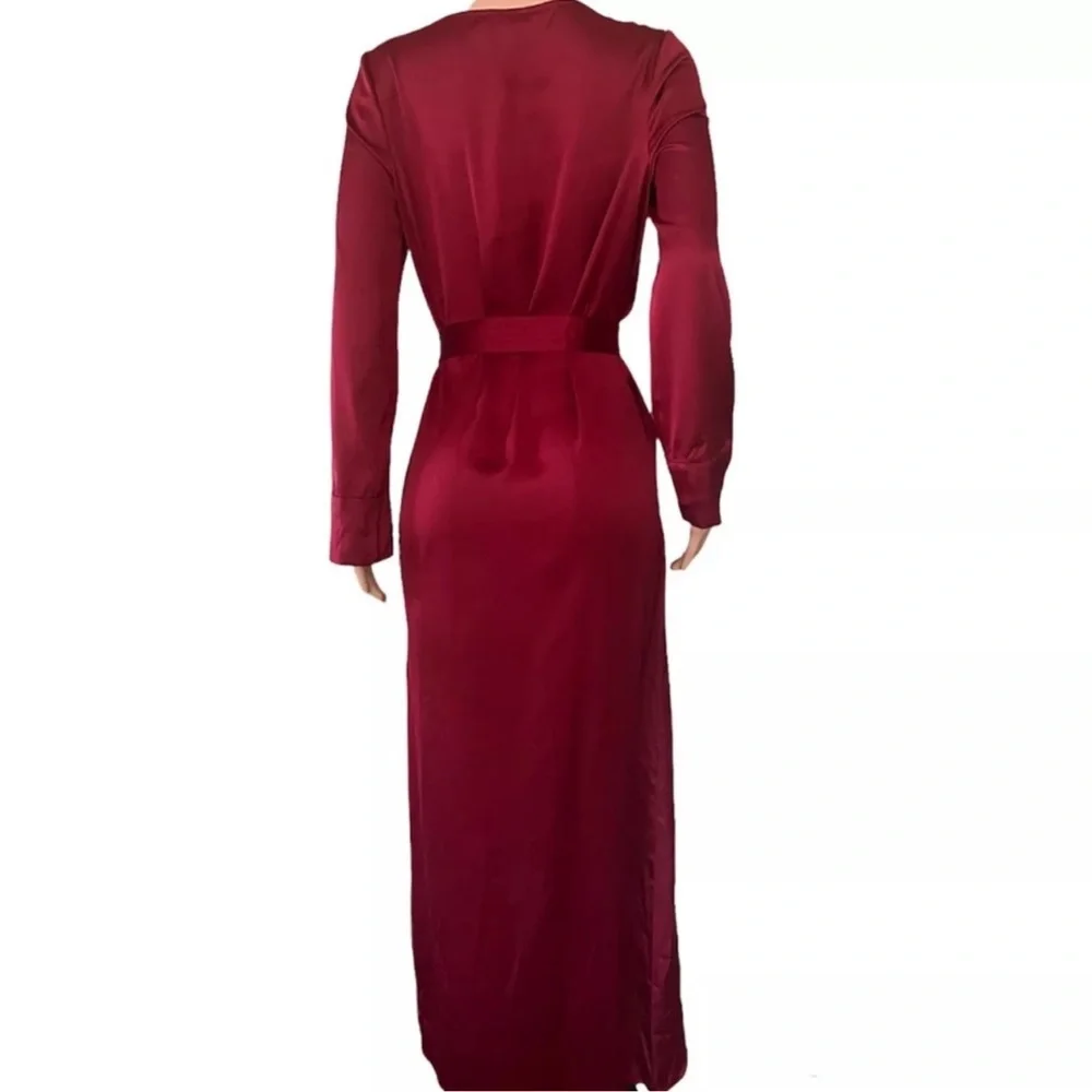 For Love & Lemons La Lydia Wrap Dress in Red, Sz S - Picture 6 of 6